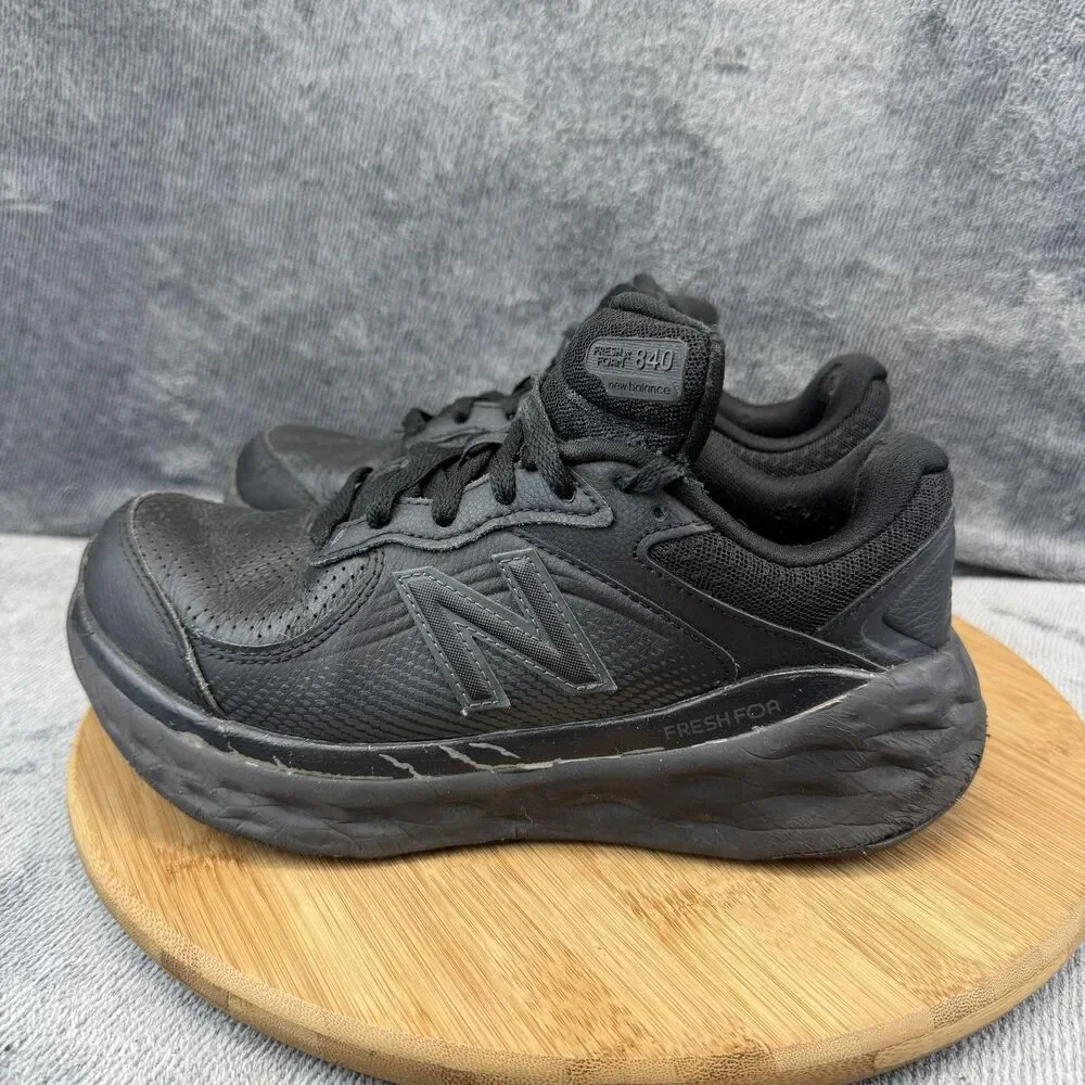 New Balance Fresh Foam X 840 Shoes Womens Size 8 W Black Slip Resistant Sneakers